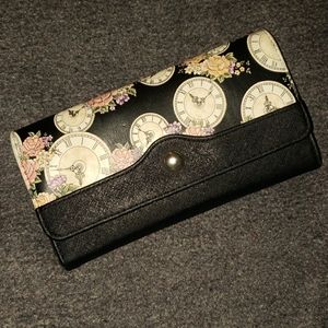 Wallet - gears & flowers